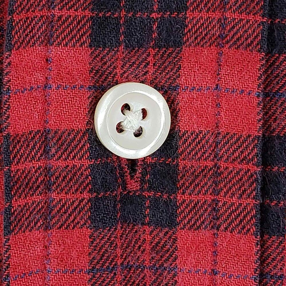 Polo Ralph Lauren Shirt Oxford Button Down Mens Large L Red Plaid LS Blaire - Picture 5 of 12